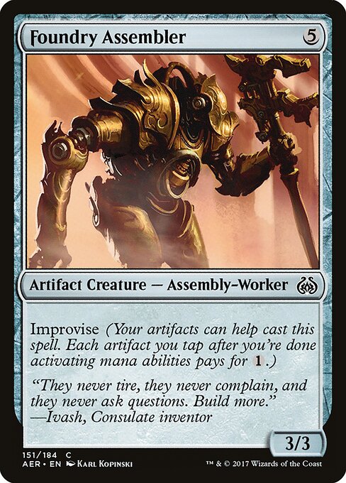 Foundry Assembler — AER #151 normal Magic card