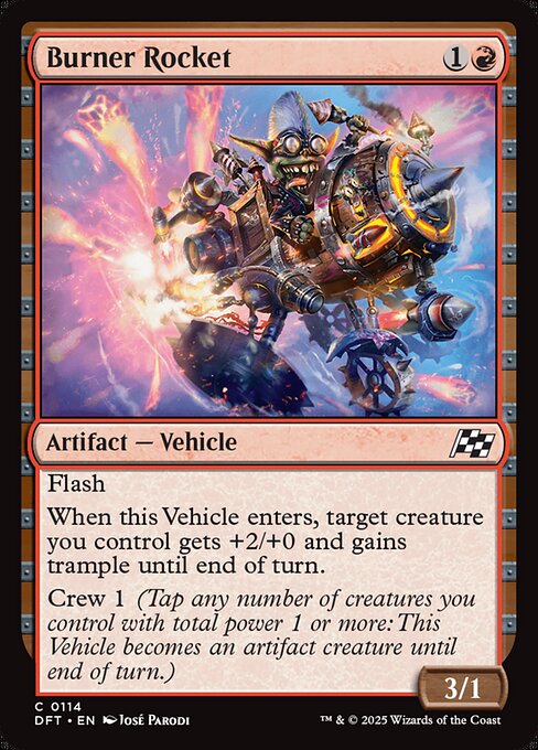 Burner Rocket — DFT #114 normal Magic card