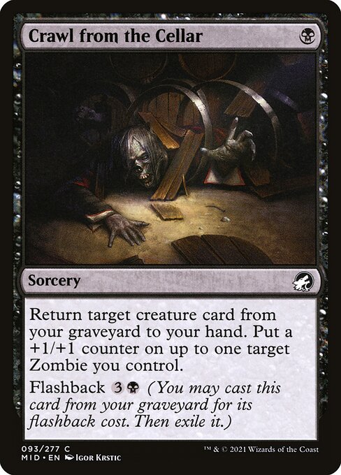 Crawl from the Cellar — MID #93 normal Magic card