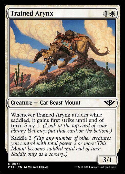 Trained Arynx — OTJ #36 normal Magic card