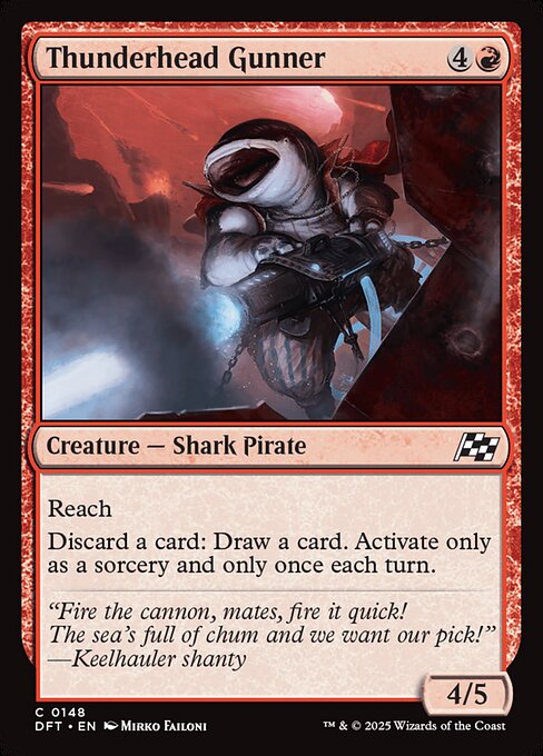 Thunderhead Gunner — DFT #148 normal Magic card