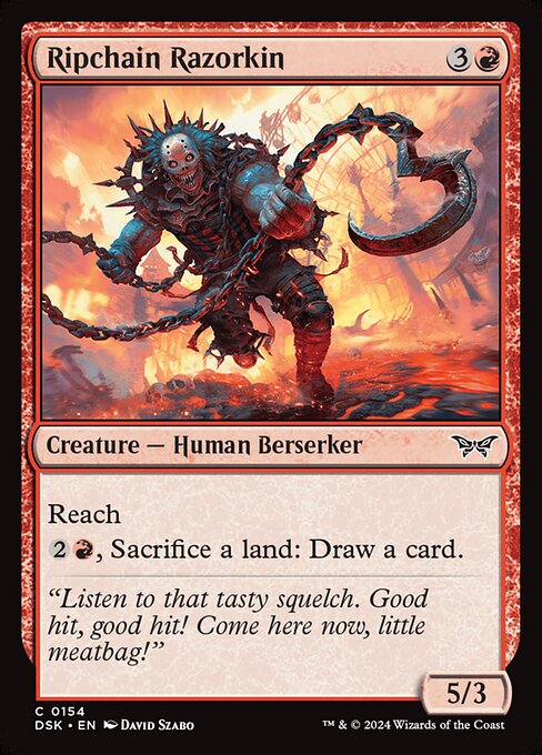 Ripchain Razorkin — DSK #154 normal Magic card