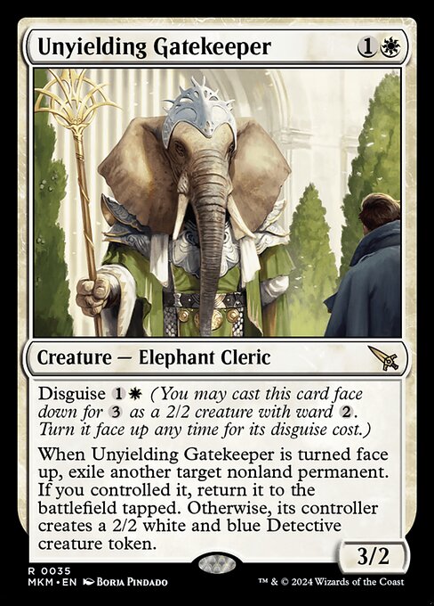 Unyielding Gatekeeper — MKM #35 normal Magic card