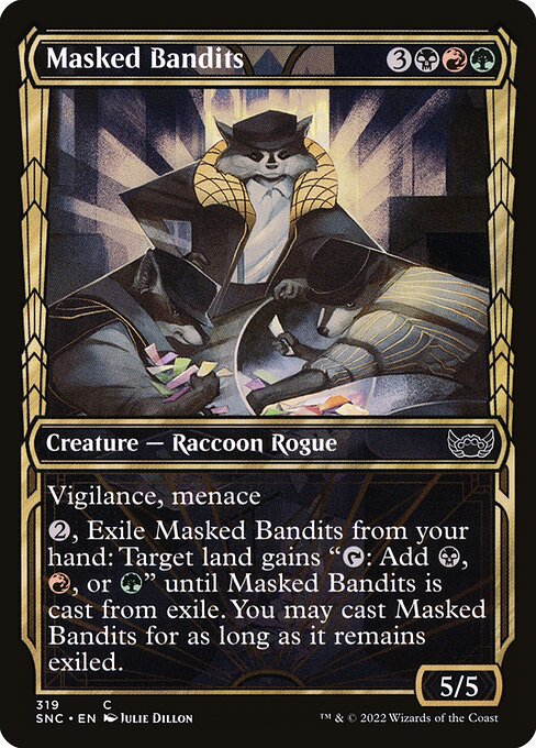 Masked Bandits — SNC #319 normal Magic card