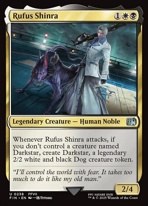 Rufus Shinra — FIN #238 normal Magic card