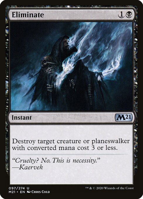 Eliminate — M21 #97 normal Magic card