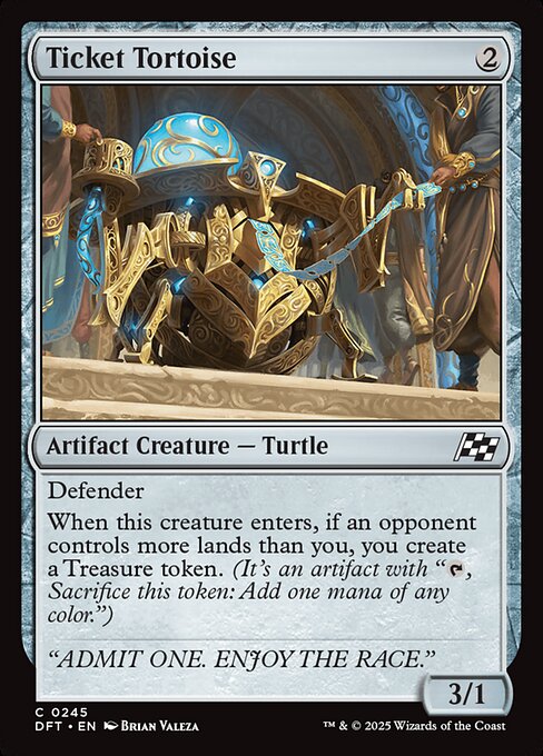 Ticket Tortoise — DFT #245 normal Magic card