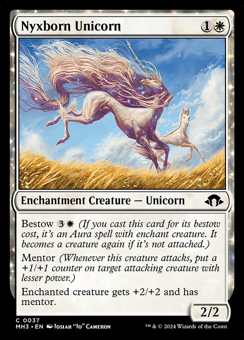 Nyxborn Unicorn — MH3 #37 normal Magic card