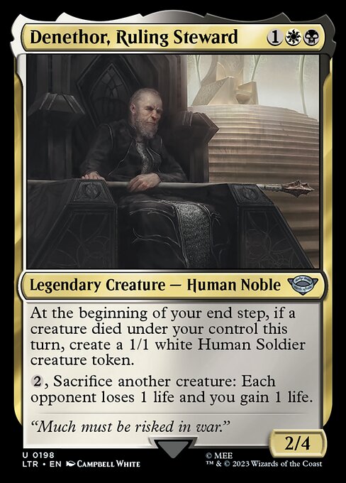 Denethor, Ruling Steward — LTR #198 normal Magic card