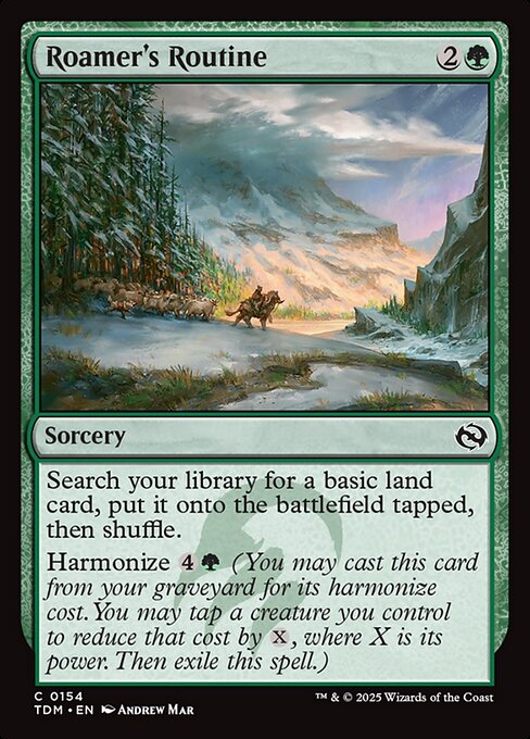 Roamer's Routine — TDM #154 normal Magic card