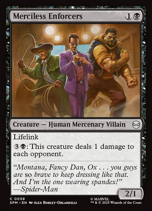 Merciless Enforcers — SPM #58 normal Magic card